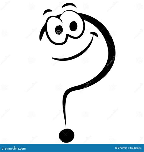 Cartoon Question Mark Clipart Black