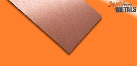 Copper Sheet 2.5mm - Rapid cutting from Rapid Metals