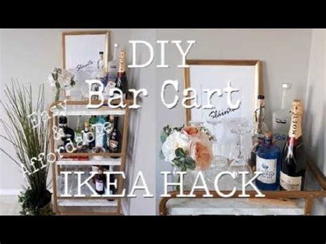 Diy Bar Cart Ikea Hack Easy Affordable Ikea Utility Cart Storage Rolling Furniture Blue Kitchen ...