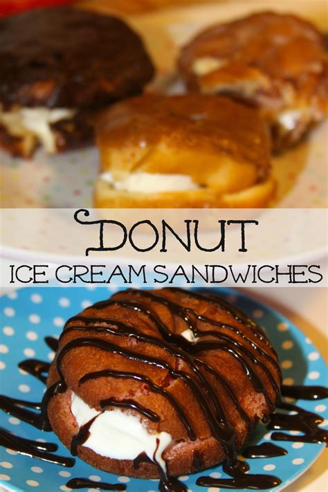 Donut Ice Cream Sandwiches - For the Love of Food