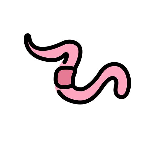 Worm emoji clipart. Free download transparent .PNG | Creazilla