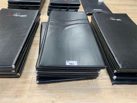 5 BLACK COMMERCIAL GYM MATS - Able Auctions