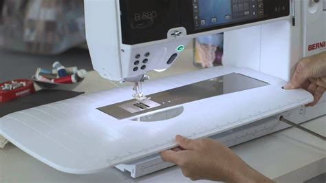 BERNINA 880: first steps, how to thread and prepare for sewing - YouTube