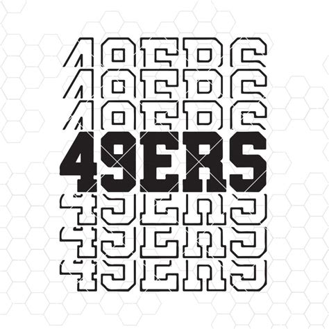 49ers Svg San Francisco San Francisco Bay football 49ers logo repeated ...