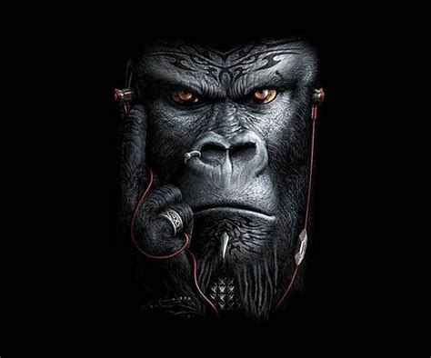 Pin by Dominik Barczyński on Gorilla art | Monkey art, Gorillas art ...