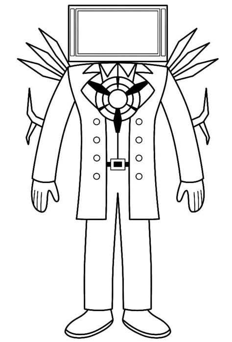 Titan TV Man coloring page - Download, Print or Color Online for Free