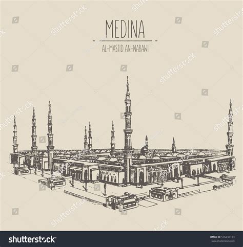 Nabawi Mosque Illustration - Picture-Ideas