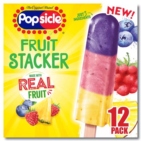 Popsicle Fruit Pops Raspberry, Blueberry and Pineapple 12 Count – BrickSeek