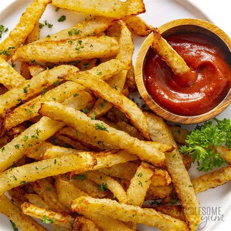 Jicama Fries in the Air Fryer (Crispy & Low Carb!) - Story Telling Co