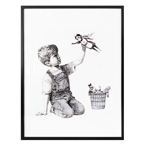 Poster Banksy - Real Hero | wall-art.com