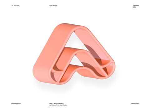 A Letter mark 3D Logo design by designbydi on Dribbble