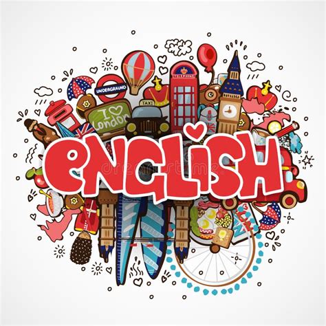 Learn English Educational and Travelling Concept. Learning English ...