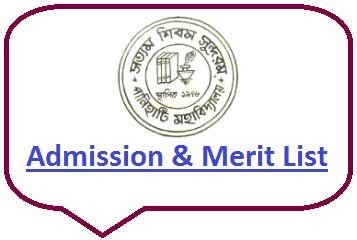 Panihati College Admission 2024 Online Form for UG/PG CBCS Merit List ...