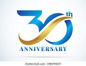 30 Years Anniversaryanniversary Emblems 30 Anniversary Stock Vector ...