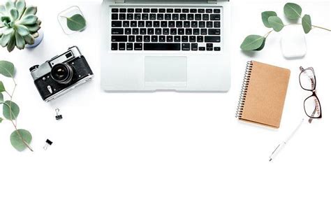 Workspace with laptop stock photo containing laptop and minimal ...