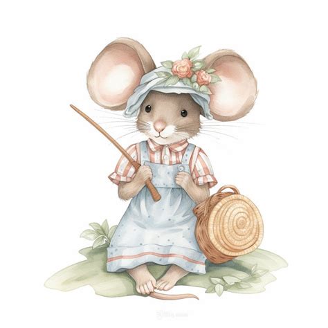 Cute Mouse Clipart 8 High Quality JPG Digital Download Card - Etsy