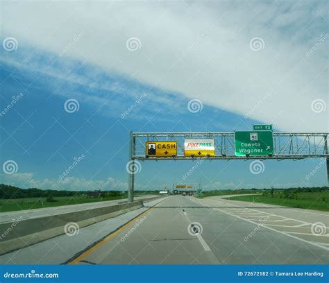 Turnpike Toll Booth Maintained By The Oklahoma Turnpike Authority ...