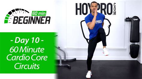 60 Minute Beginners Cardio Core Circuits + Abs Workout - Beginners 60 #10 - Millionaire Hoy Pro