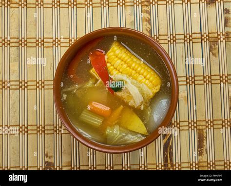 Trinidad Corn Soup Stock Photo - Alamy