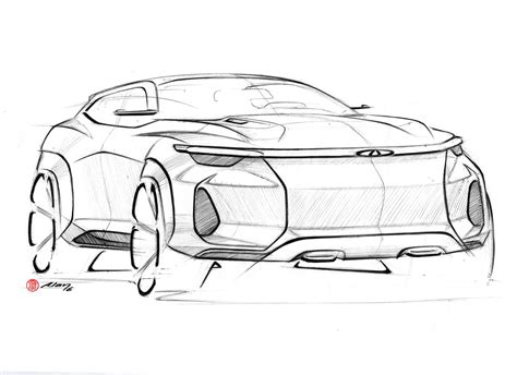 Chery Tiggo Coupe Concept 2017 on Behance | Concept car design, Car design sketch, Cool car drawings