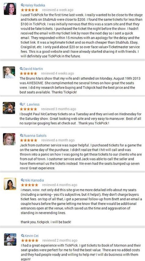 TickPick Reviews - Is TickPick.com legit? Customer Reviews