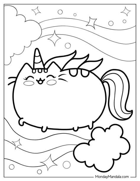 Cute Unicorn Cat Coloring Pages Get Coloring Pages, 52% OFF