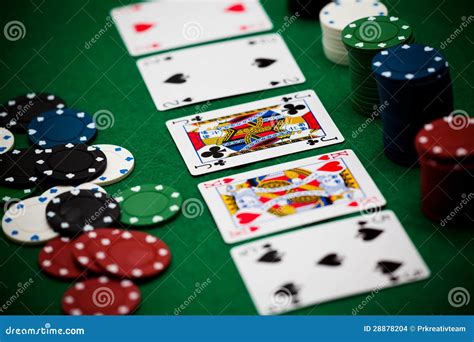 Poker chips and cards stock photo. Image of flush, poker - 28878204