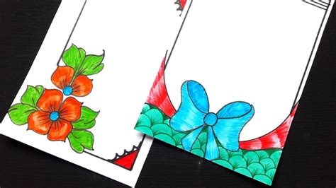 Assignment Easy Simple Flower Border Drawing - img-Aaralyn