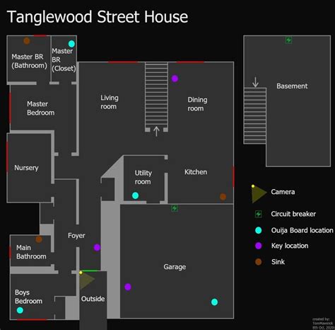 Phasmophobia Maps: Tanglewood, High School, Ridgeview Road House ...