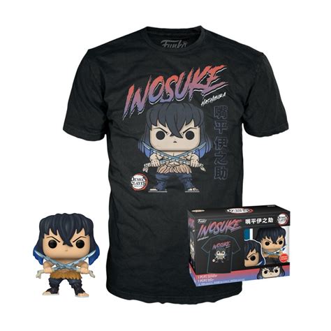 Funko - Demon Slayer - Inosuke Hashibira Unmasked T-Shirt Bundle (#1057 ...