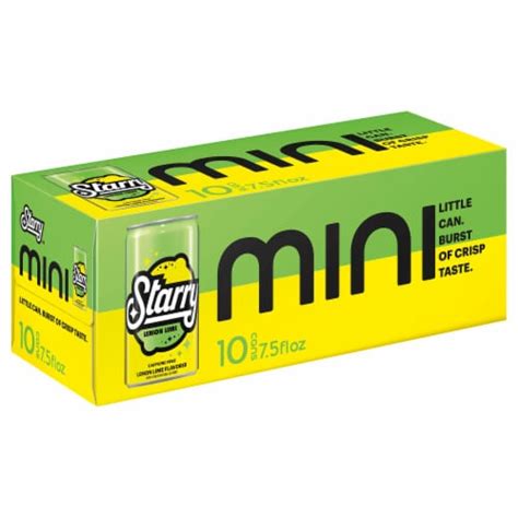 Pepsi Cola® Starry™ Lemon Lime Caffeine Free Soda Mini Cans, 10pk / 7.5 ...