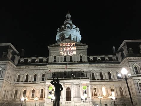 Baltimore City Hall Projections Highlight City's issues - Backbone Campaign