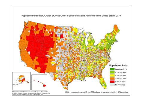 Most And Least Mormon States In America (PHOTOS) | HuffPost Religion