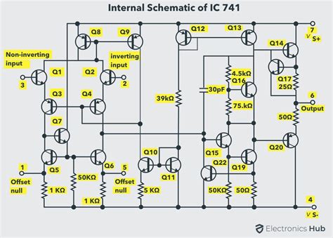 Differential amplifier using op amp 741 spec