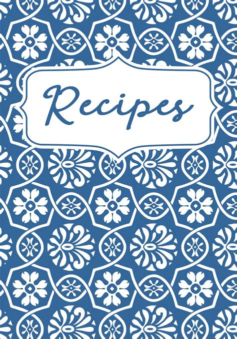 Cookbook Covers To Print - 10 Free PDF Printables | Printablee