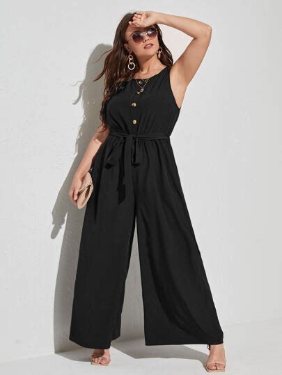 Women's Plus Size Jumpsuits | Plus Size Rompers | SHEIN USA