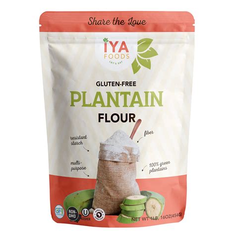 Iya Foods Gluten Free Plantain Flour, 1 Pound Bag - Walmart.com