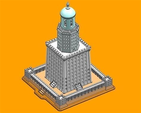 Lighthouse of Alexandria 3D model 3D printable | CGTrader