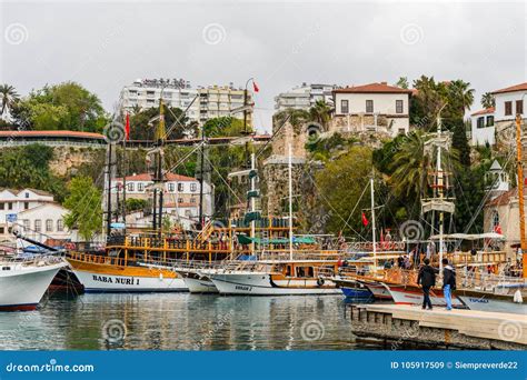 Old Town of Antalya, Turkey Editorial Stock Image - Image of coast ...