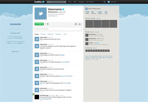 15 Twitter PSD Template Images - Twitter Templates Free, Twitter and ...