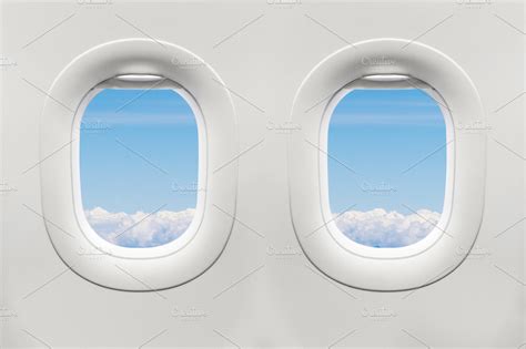 Isolated airplane window ~ Holiday Photos ~ Creative Market