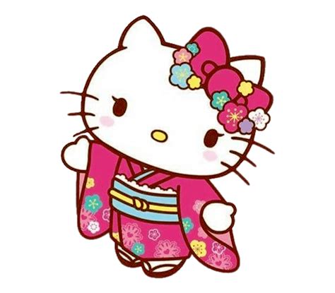 Hello Kitty in Traditional Japanese Outfit transparent PNG - StickPNG