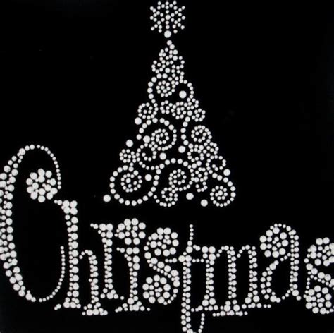 Christmas tree Rhinestone Heat Transfer DIY | Christmas art, Rhinestone ...