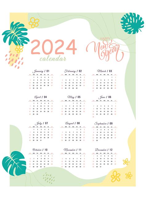 2024 Themes Calendar - Carry Crystal