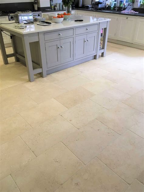 Limestone Kitchen Floor Tile Clean and Seal in Shepperton - Tile ...