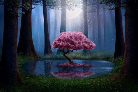 FUN06 Enchanted Night Forest – Studio Backdrops