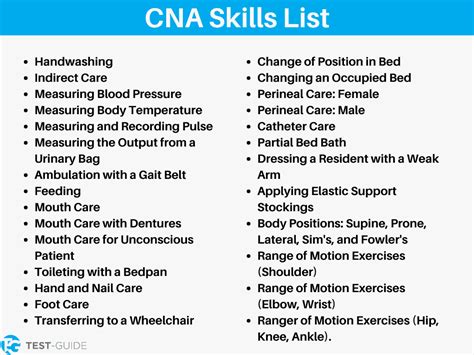 Cna Skills List 2024 - Adel Loella