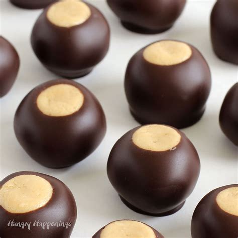 Buckeyes Recipe - Chocolate Peanut Butter Fudge Candies | Hungry Happenings