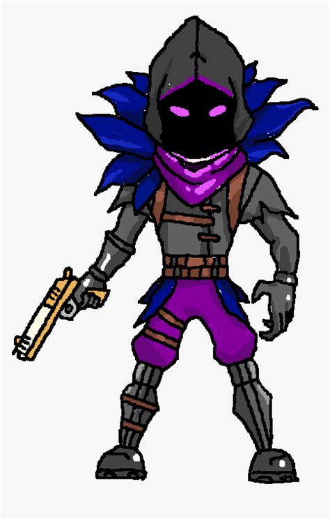 Skin Raven Skin Fortnite Drawing Easy