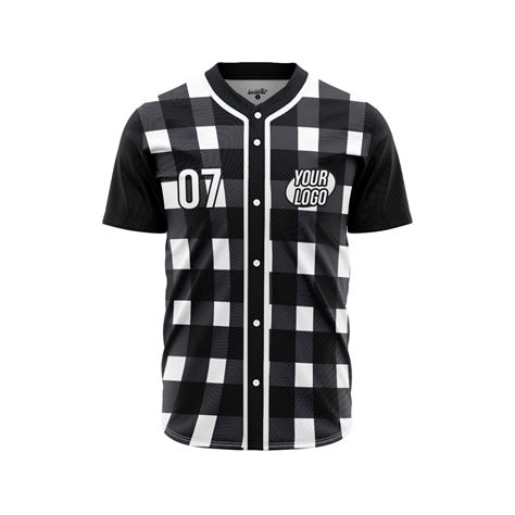 Buy Custom Black and White Baseball Jersey - WeInkThat